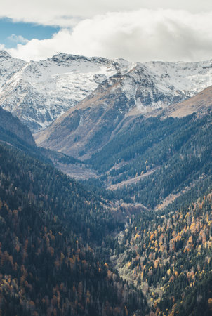 beautiful views of the valley in the Caucasus