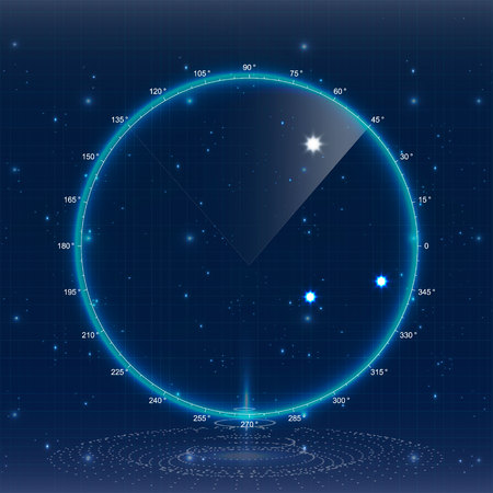 Vector illustration for your design. Technology background. Futuristic user interface. HUD.のイラスト素材