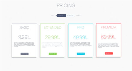An interface for the site. ui ux vector banner for web app.のイラスト素材