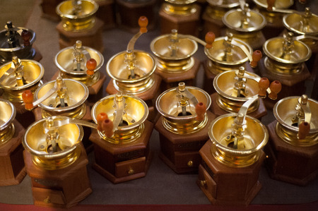 Gold hand coffee mills