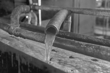 Coolant circulation in the plant. Close up imageの写真素材