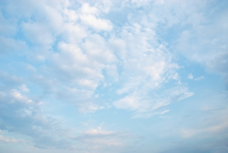 Beautiful sky with clouds. Nature composition. Place for textの写真素材