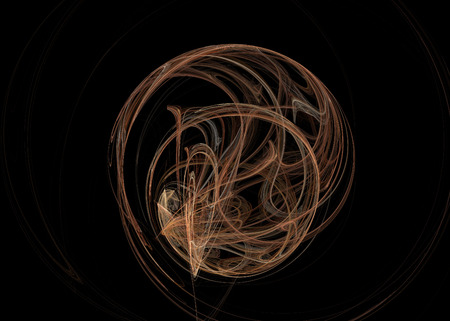 Fractal. Abstract background element. Glowing lines and halftone effects. Place for textの写真素材