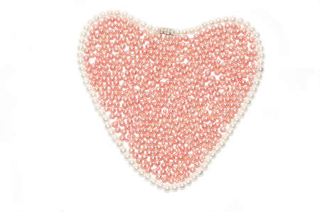 Pearl heart abstract background  の写真素材