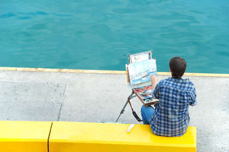 Marine painter  の写真素材