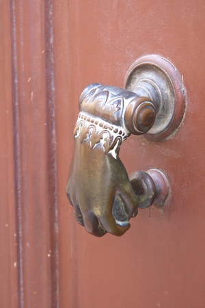 Door knob, Arles, Franceの写真素材