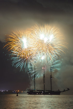 Fireworks in Toronto, ONの写真素材