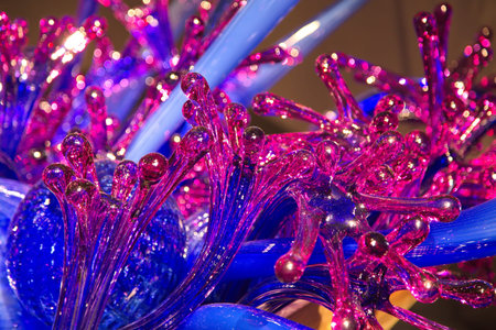 Colored glass artの写真素材