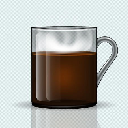 Cup of hot coffee on a transparent backgroundのイラスト素材