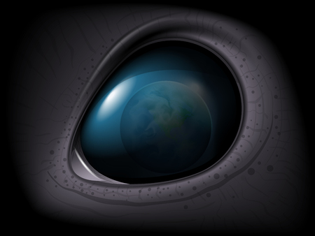 Alien eye. High resolution vectorのイラスト素材
