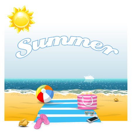 Summer. High resolution vectorのイラスト素材