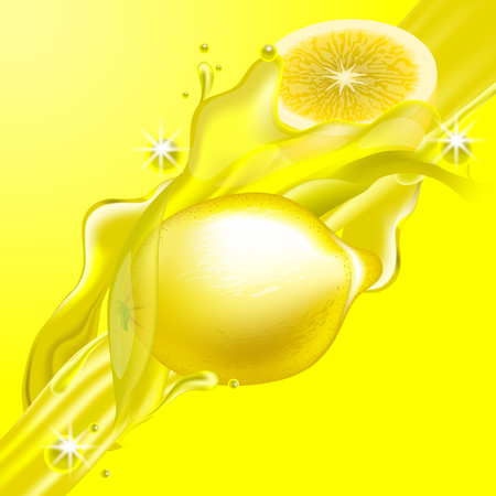 Lime dinamic abstract splash.  Layered and editableのイラスト素材