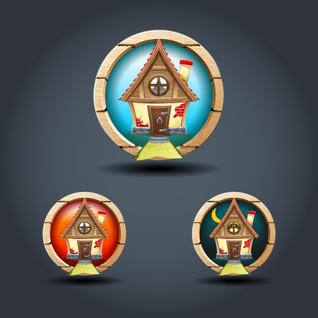 Cottage vector graphics.のイラスト素材