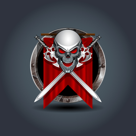 Skull vector graphics.のイラスト素材