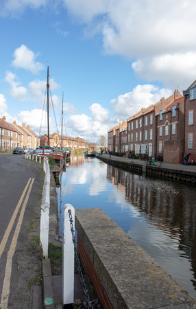 Beverley,England - March, 31, 2019: sensitive and attractive renovation and urban renewal of a run-down area of townのeditorial素材