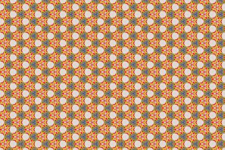A colorful decorative abstract patterned background of novelty items from crackersの写真素材