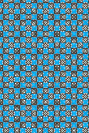 A colorful decorative abstract patterned background of the facade of a Victorian townhouseの写真素材