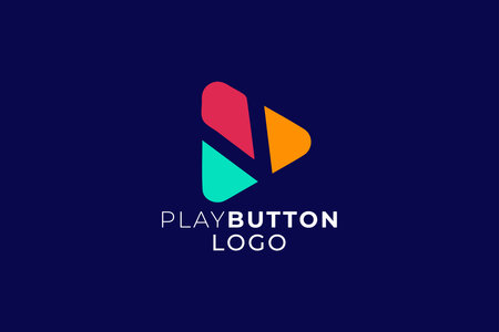 Play Button Logo Design for Video, Media, Streaming and Digital Content Brand Identity