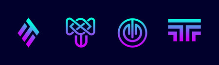 Modern T Logo Design Set for Business, Technology and Professional Brand Identity