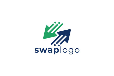 Modern Swap Arrow Logo Design for Business Exchange and Digital Branding