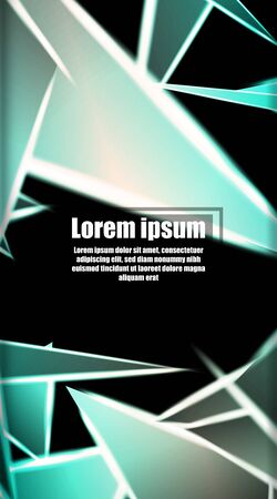 vertical abstract design. Background of a luminous triangle shape vector design. suitable for your design backgroundのイラスト素材