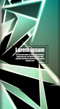 vertical abstract design. Background of a luminous triangle shape vector design. suitable for your design backgroundのイラスト素材