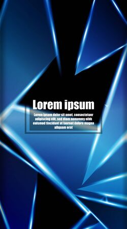 vertical abstract design. Background of a luminous triangle shape vector design. suitable for your design backgroundのイラスト素材