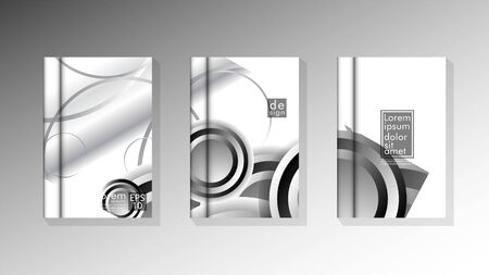 Vector collection of book cover backgroundsのイラスト素材