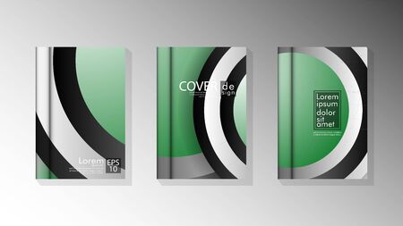 Vector collection of book cover backgrounds. eps 10 vector design illustrationsのイラスト素材