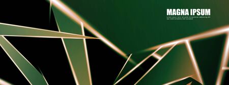 Background of a luminous triangle shape vector design banner. suitable for your design backgroundのイラスト素材