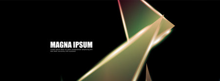 Background of a luminous triangle shape vector design banner. suitable for your design backgroundのイラスト素材