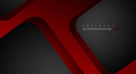 Geometric vector backgrounds that overlap layers on black space for text and background designsのイラスト素材