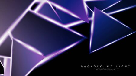 Modern technology design with a backdrop of luminous triangles. Vector illustration that is suitable for your design backgroundのイラスト素材