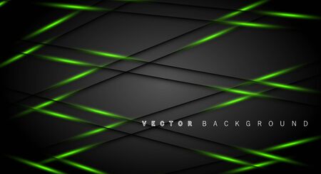 Green light line shadow dark grey luxury backgroundのイラスト素材