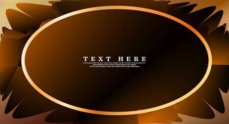Oval vector frames are ready for your design backgroundのイラスト素材