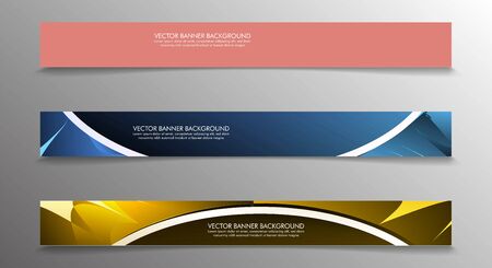 Set banner background with multicolor composition . vector design illustrationのイラスト素材