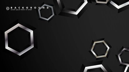 abstract vector background with gradient hexagon shapes. the background is suitable for anything. eps 10のイラスト素材