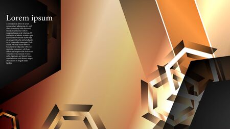 abstract vector background with gradient hexagon shapes. the background is suitable for anything.のイラスト素材