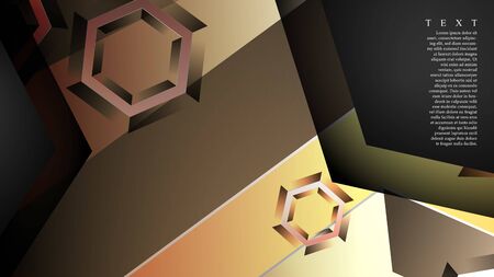 abstract vector background with gradient hexagon shapes. the background is suitable for anything.のイラスト素材