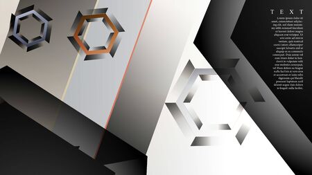 abstract vector background with gradient hexagon shapes. the background is suitable for anything.のイラスト素材