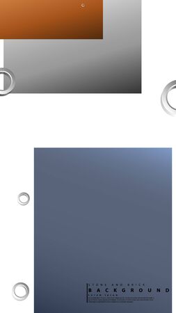 Ring abstract rectangular background with drop shadow. Vector illustration, with the colors of bricks and stonesのイラスト素材