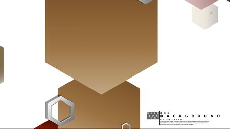 Modern geometric abstract vector templates stone and brick color compositions. Vector illustrationのイラスト素材