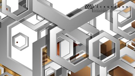 Modern geometric abstract vector templates wood color compositions. Vector illustrationのイラスト素材