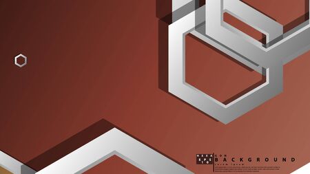Modern geometric abstract vector templates stone and brick color compositions. Vector illustrationのイラスト素材