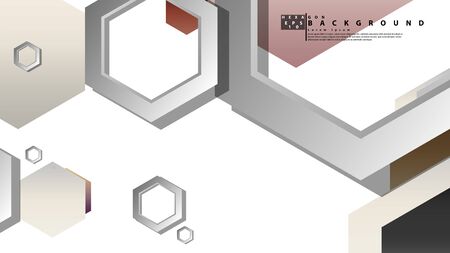 Modern geometric abstract vector templates stone and brick color compositions. Vector illustrationのイラスト素材