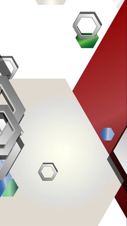 Abstract geometric background with hexagon jewels color compositions. Vector illustrationのイラスト素材