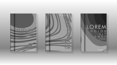 Cover book with a geometric design background. Valid for banners, placards, leaflets, poster designs, etc. Eps10 vector templateのイラスト素材