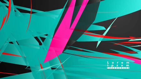 Colorful geometric backgrounds. Simple form composition. Eps10 vector templateのイラスト素材