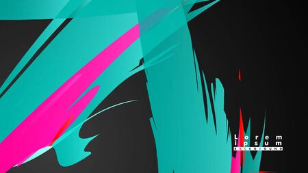 Colorful geometric backgrounds. Simple form composition. Eps10 vector templateのイラスト素材