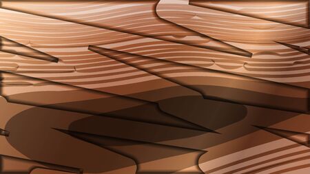 abstract wave background with wooden patternsのイラスト素材